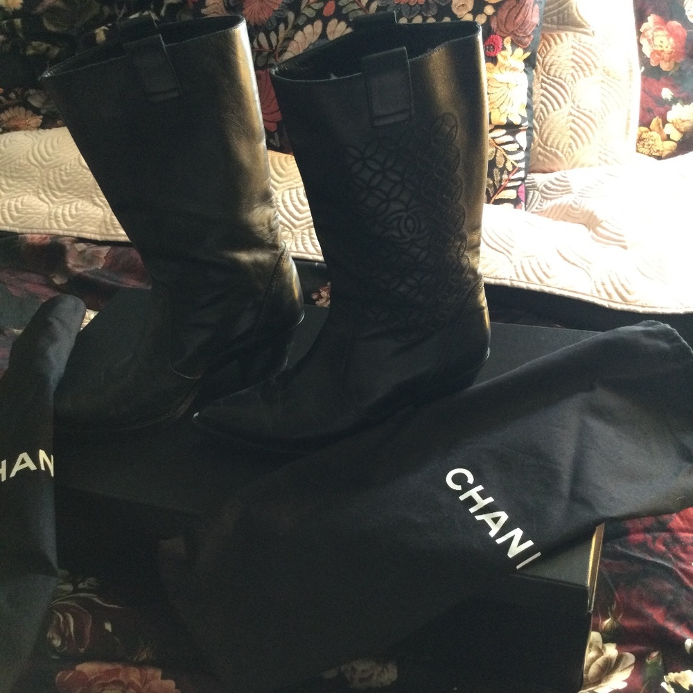 Chanel Cowgirl Boots